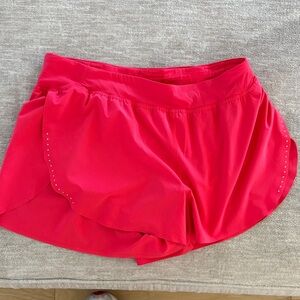 lululemon athletica Bright Red Athletic Shorts